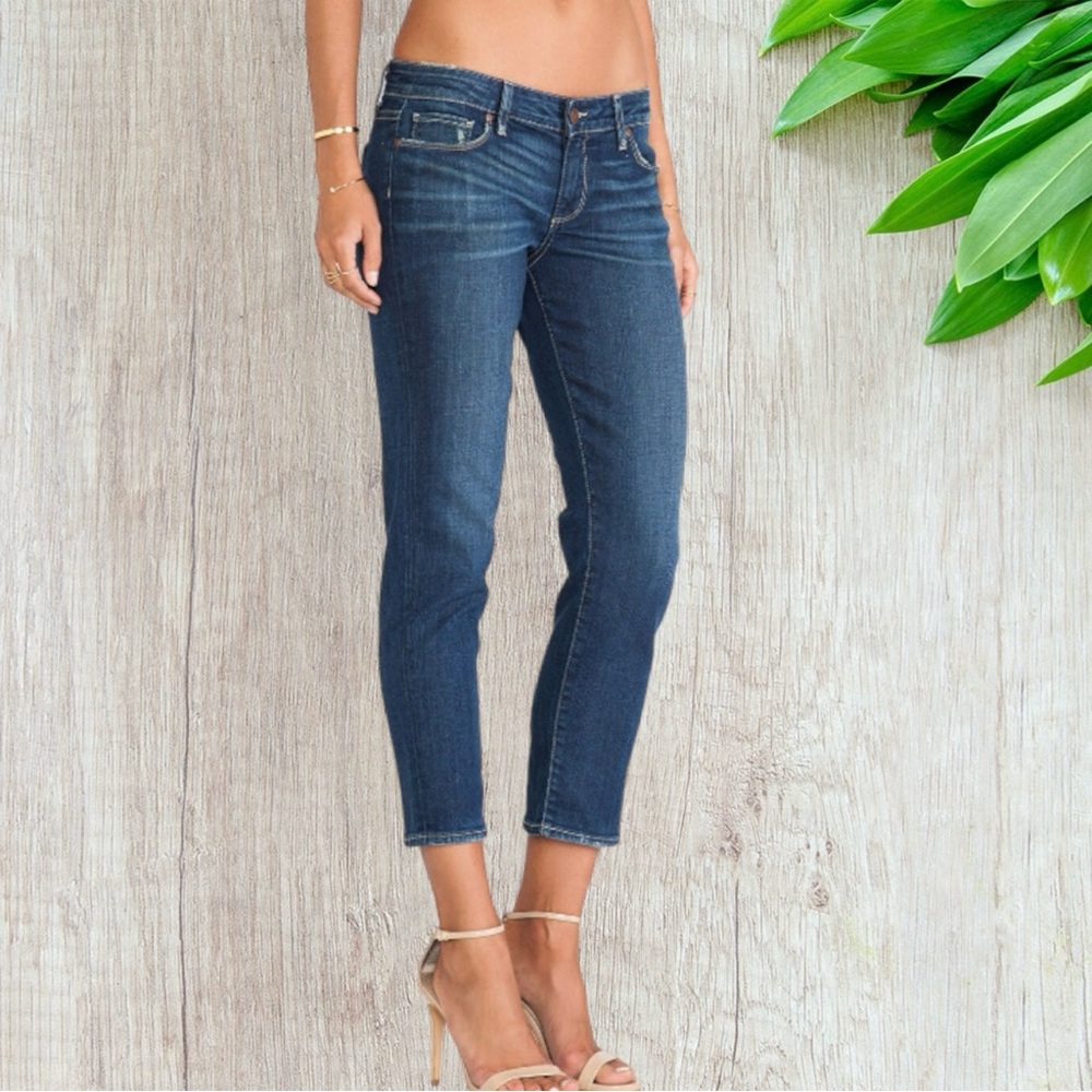 Paige Jimmy Jimmy Crop Distressed Jeans - Size 27